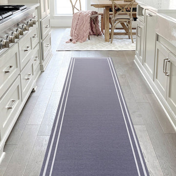 Sloane Classic 2-stripe Border Washable Area Rug